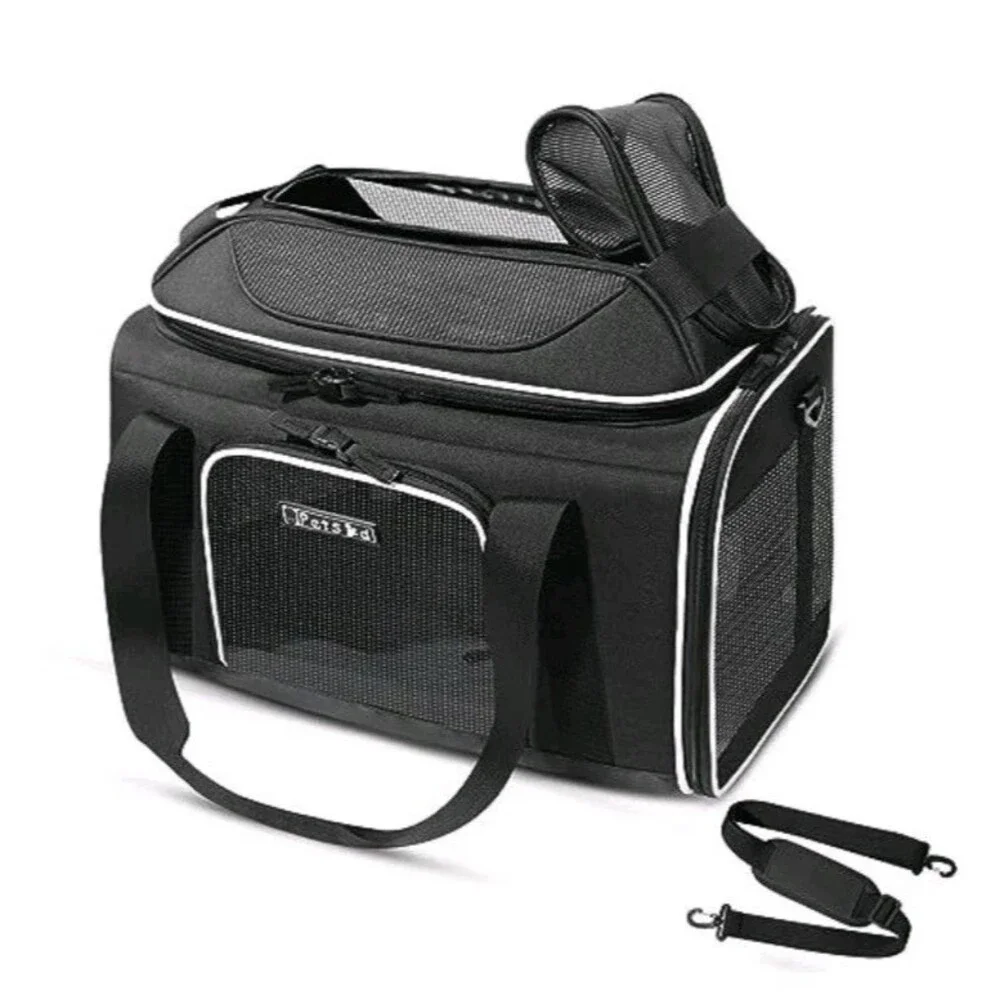 Petskd Top Expandable Pet Carrier 18x13x9.5 Inches Airline Approved NIB Cat/Dog